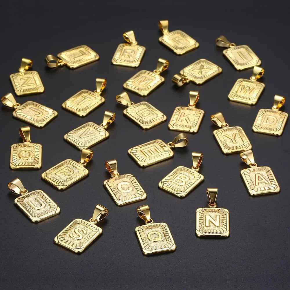 A-Z Gold Letter Necklace