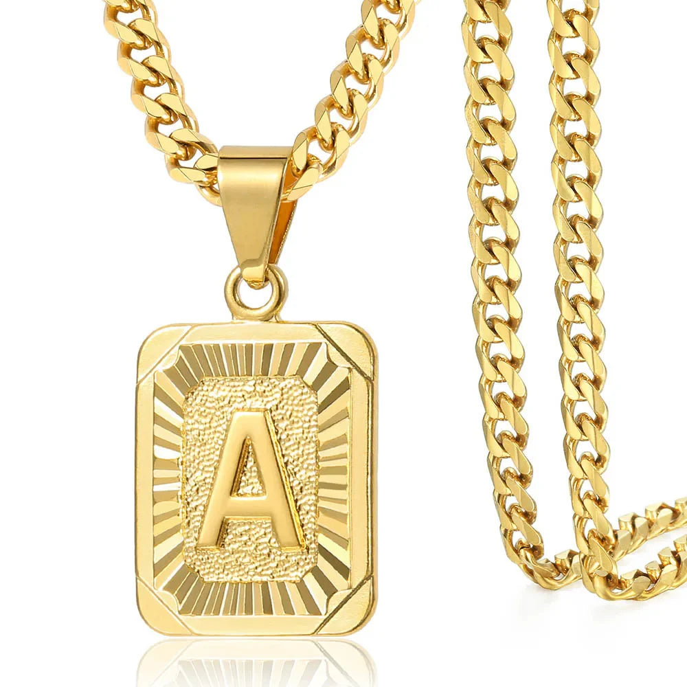 A-Z Gold Letter Necklace