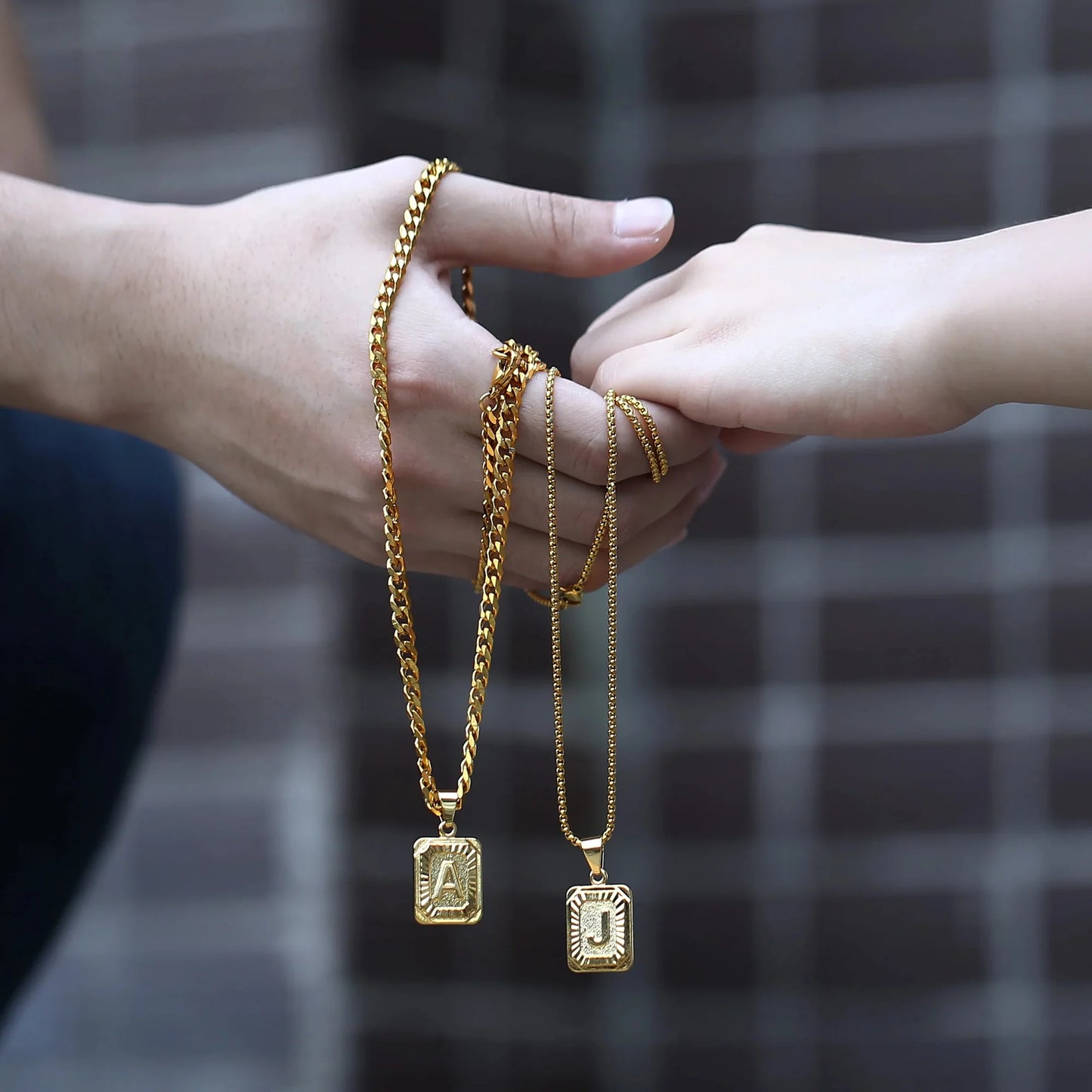 A-Z Gold Letter Necklace