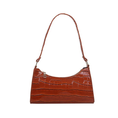 Crocodile Pattern Ladies Shoulder Bag – Chic Style, Everyday Elegance