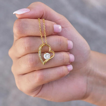 💛 I Love You Heart Necklace – A Heartfelt Gift for Mum from Son