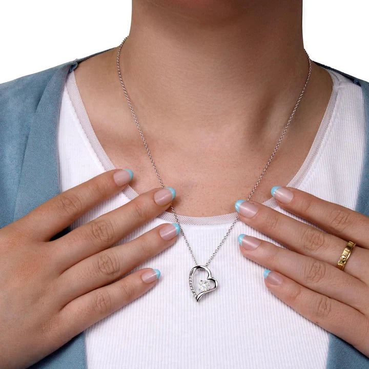 💛 I Love You Heart Necklace – A Heartfelt Gift for Mum from Son