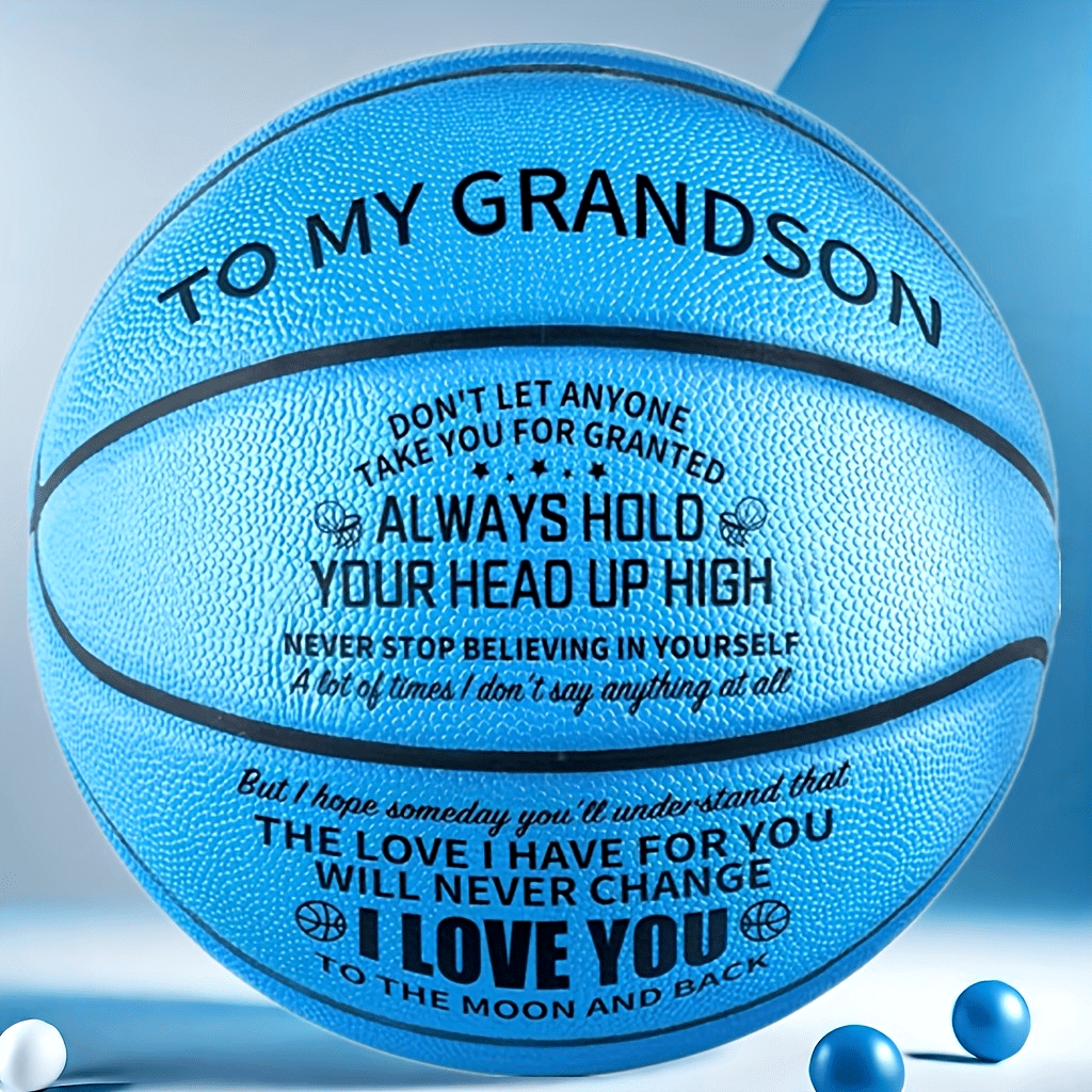 Inspiring BlueBlack Basketball Motivational Gift for Athletes
