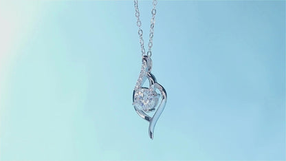 Fashion Diamond Pendant Necklace with Moissanite & Silver Elegance - Sparkle That Speaks