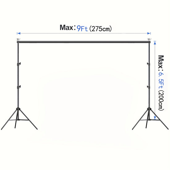 Backdrop Stand 9X65ftWxH Photo Studio Adjustable Background Stand Metal Balloon Arch Stand Wedding Arches for Ceremony Rectangular Backdrop Stand for Anniversary Birthday Party Bridal Shower Decoration Home Decor