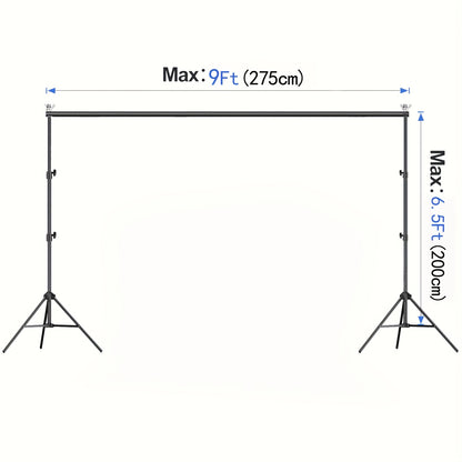Backdrop Stand 9X65ftWxH Photo Studio Adjustable Background Stand Metal Balloon Arch Stand Wedding Arches for Ceremony Rectangular Backdrop Stand for Anniversary Birthday Party Bridal Shower Decoration Home Decor