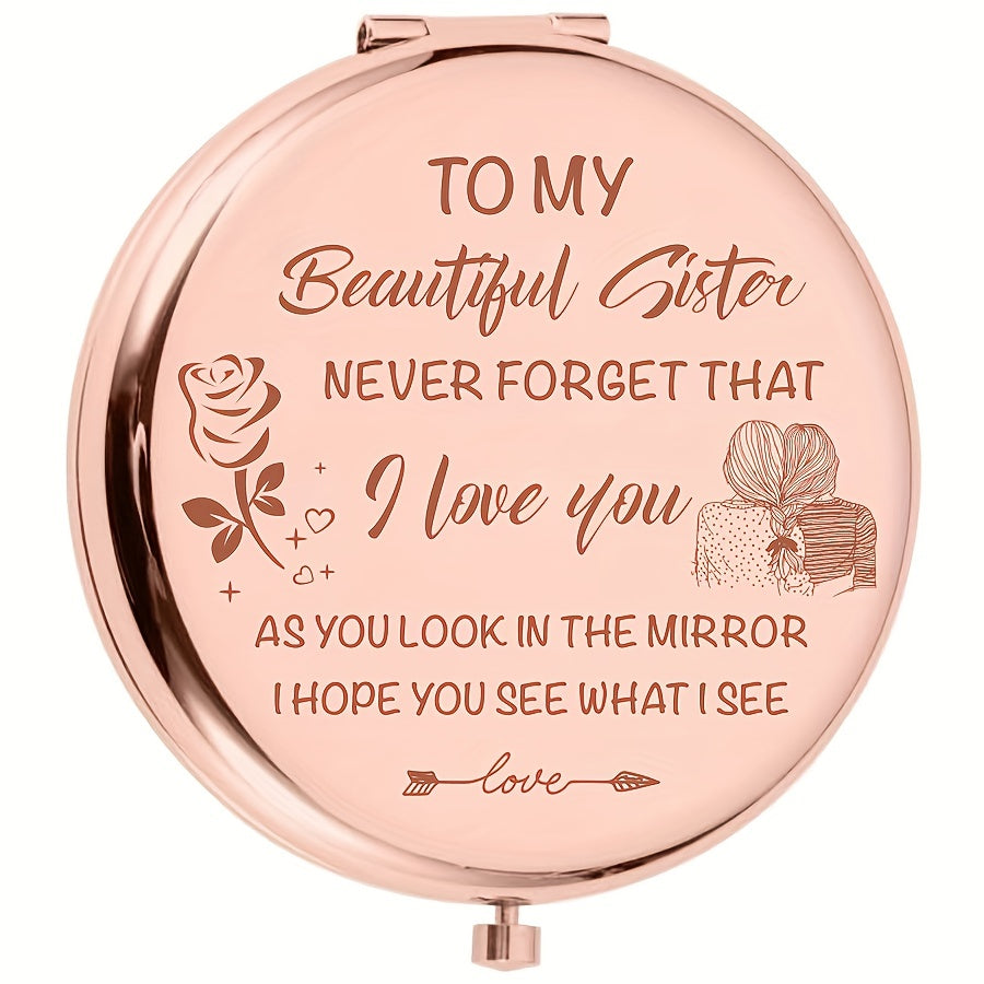 Portable Character Theme Polished Glass Makeup Mirror